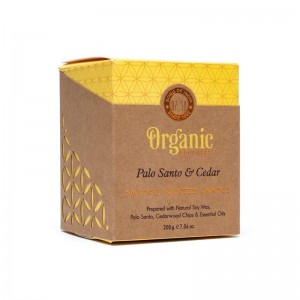 Αρωματικό Κερί Organic Goodness Πάλο Σάντο & Κέδρος - Palo Santo & Cedar